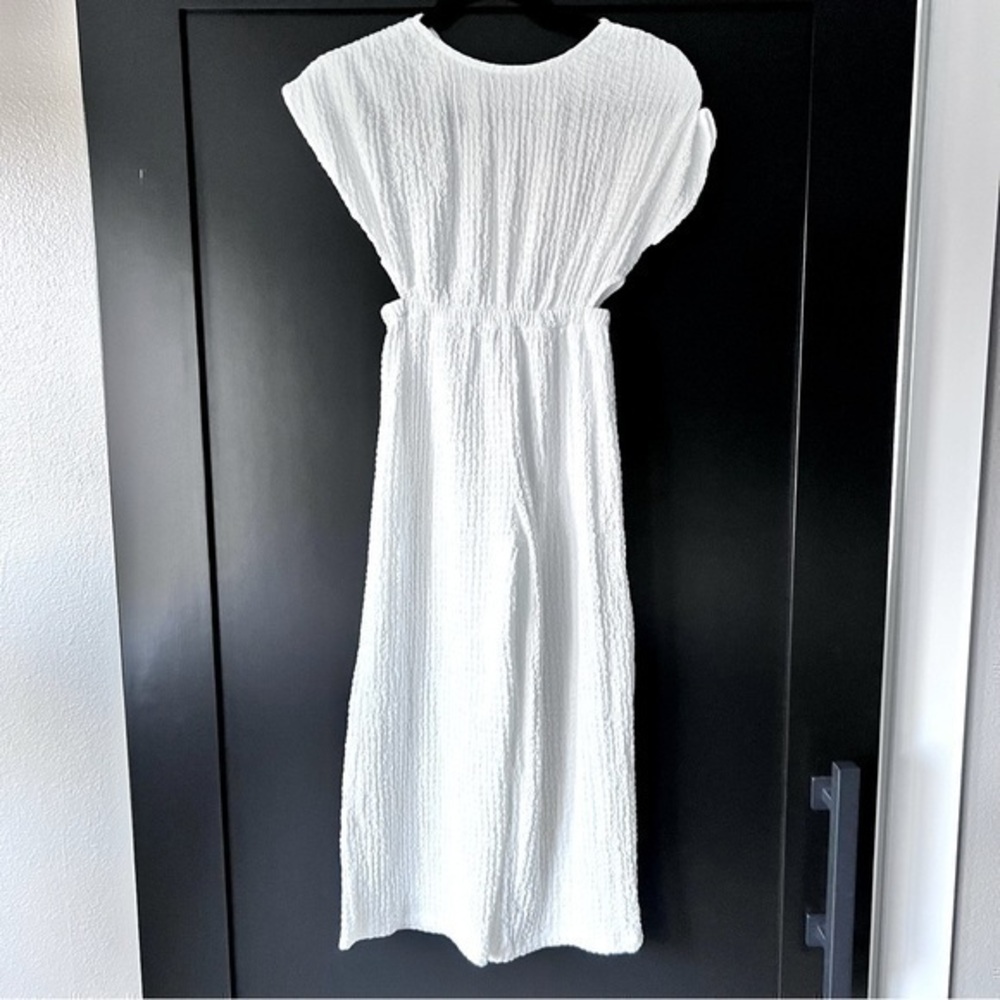 NWT Zara white jumpsuit size 9